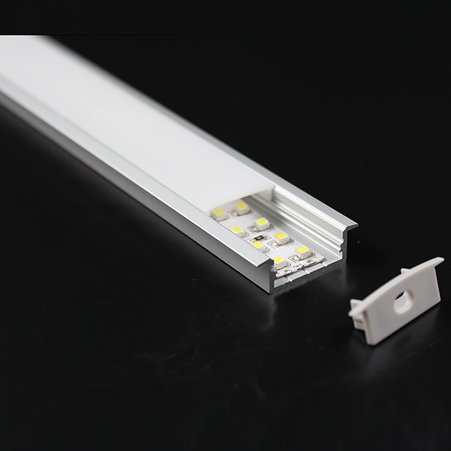 W23,5 mm * H10,9 mm (binnenbreedte 20 mm) LED-aluminiumprofiel met vleugel