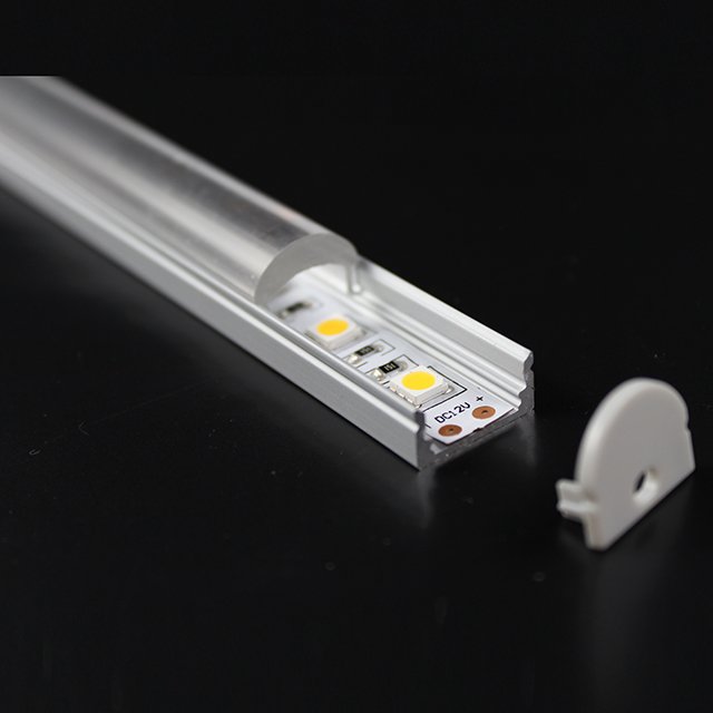 W17.1mm*H13.4mm (Binnenbreedte 12.2mm) LED Aluminium Profiel 60° Stralingshoek