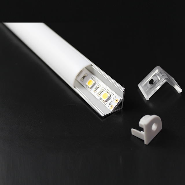 W16mm*H16mm (Binnenbreedte 10mm) LED Aluminium Profiel Driehoeksvorm